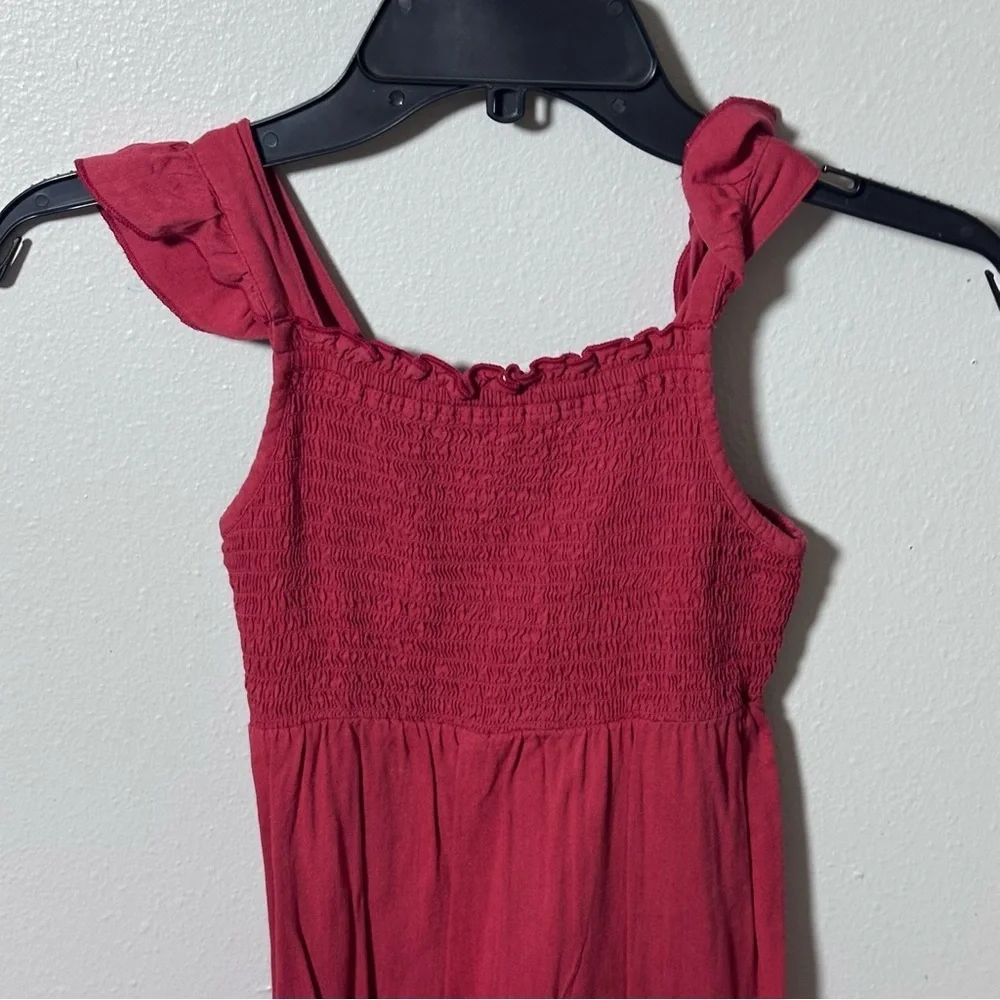 Old Navy Girls Orange Embroidered Summer Dress Size‎ S(6-7).